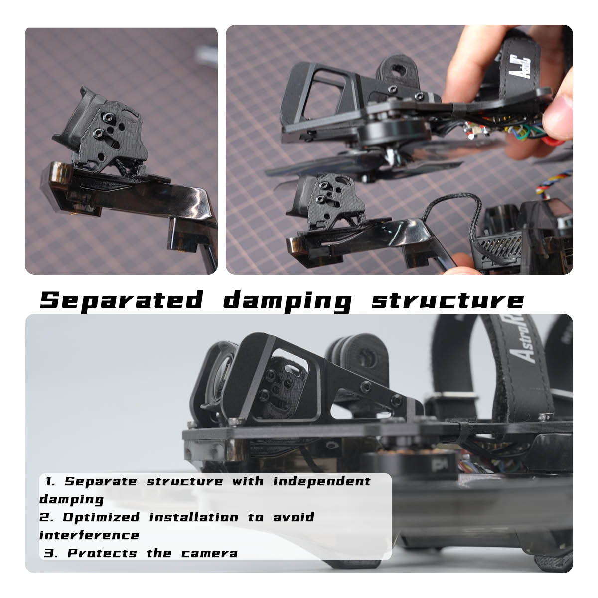 AstroRC 35V2 3.5-inch Frame Second Generation Injection Molding Toothpick FPV Racing Drone for Aerial Photography