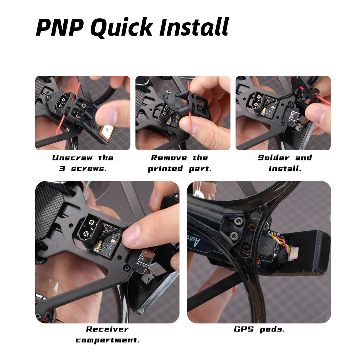 AstroRC 35V2 3.5-inch Frame Second Generation Injection Molding Toothpick FPV Racing Drone for Aerial Photography