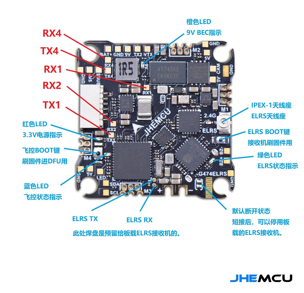 【AIO】JHEMCU G474ELRS 1S-2S AIO HD