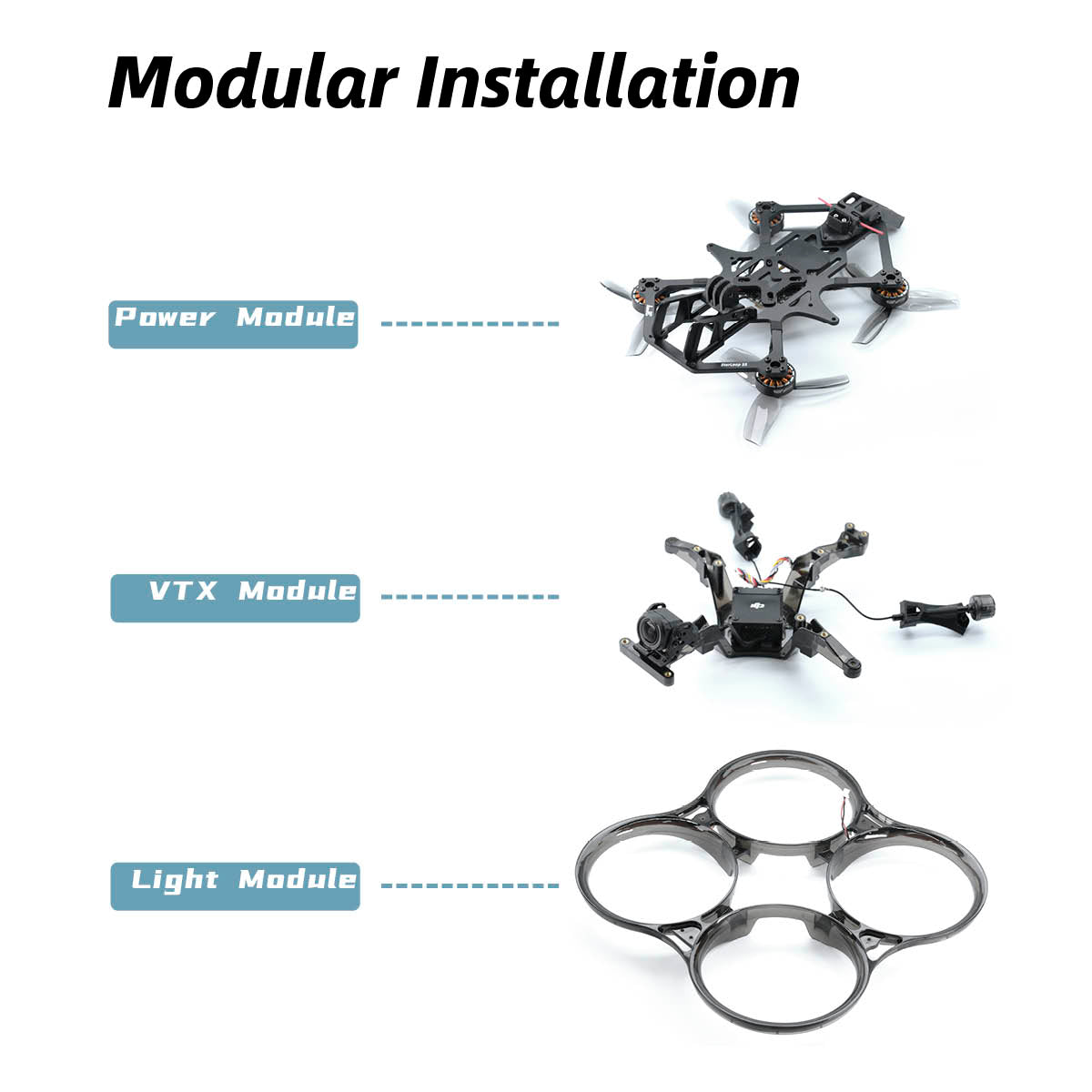 AstroRC 35V2 3.5-inch Frame Second Generation Injection Molding Toothpick FPV Racing Drone for Aerial Photography