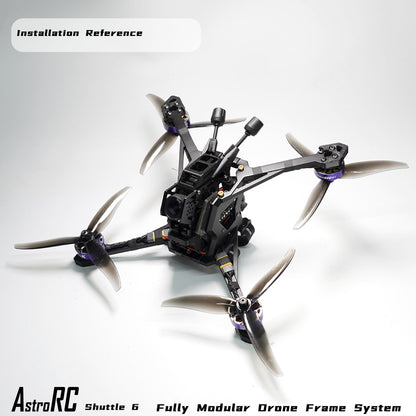 [PNP/BNF] Shuttle 6Inch Freestyle FPV Drone Kit HD O4 Transmission Modular Replaceable Head