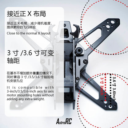 【Frame Only 】AstroRC shuttle V2 3.0/3.6inch Frame