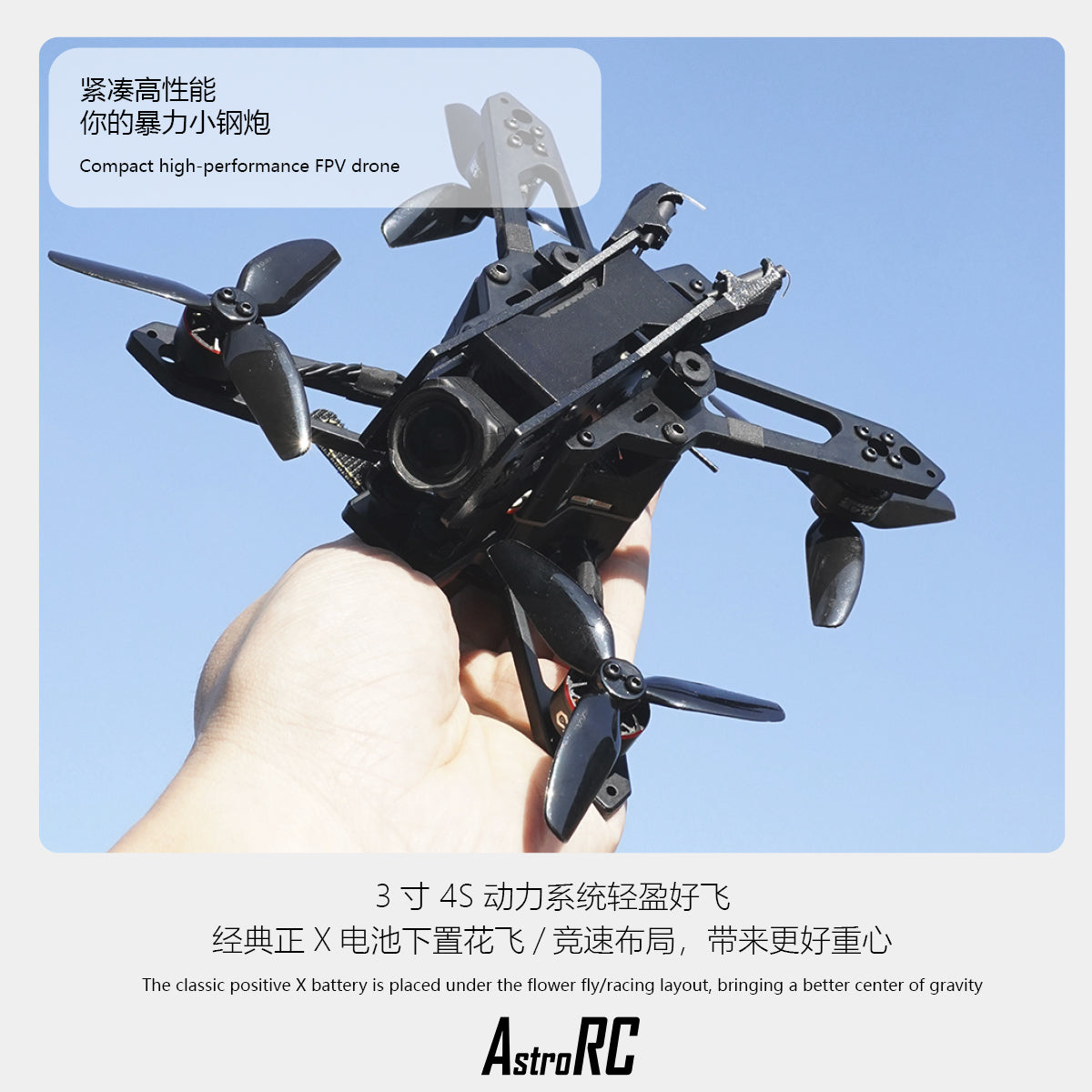 [PNP/BNF] Shuttle V2 3 inch FPV Drone , Modular VTX,Free style