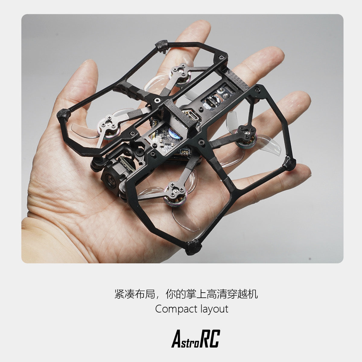 [PNP/BNF] AstroRC Carbonfly  80 HD DJI O4 HD VTX Indoor FPV Drone 2S