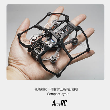 [PNP/BNF] AstroRC Carbonfly  80 HD DJI O4 HD VTX Indoor FPV Drone 2S