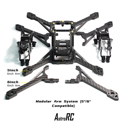 【Frame Only 】AstroRC Shuttle-6 inch Frame Freestyle  Toothpick FPV Drone