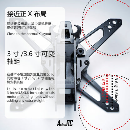 [PNP/BNF] Shuttle V2 3.6 inch FPV Drone , Modular VTX,Free style