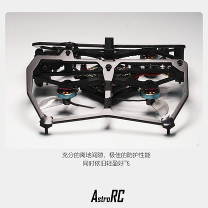 【Frame Only 】AstroRC  CarbonFly 80  1.8inch（80mm)tinywhoop Frame O4 version