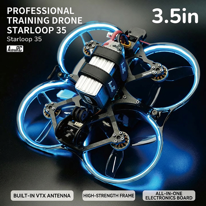 【3.5-inch】StarLoop 35 Analog FPV Whoop Drone Heavy Duty Training Quadcopter (ELRS 2.4G BNF)