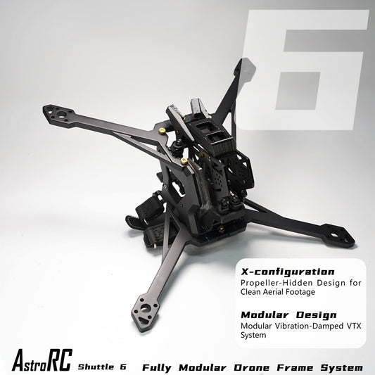 【Frame Only 】AstroRC Shuttle-6 inch Frame Freestyle  Toothpick FPV Drone