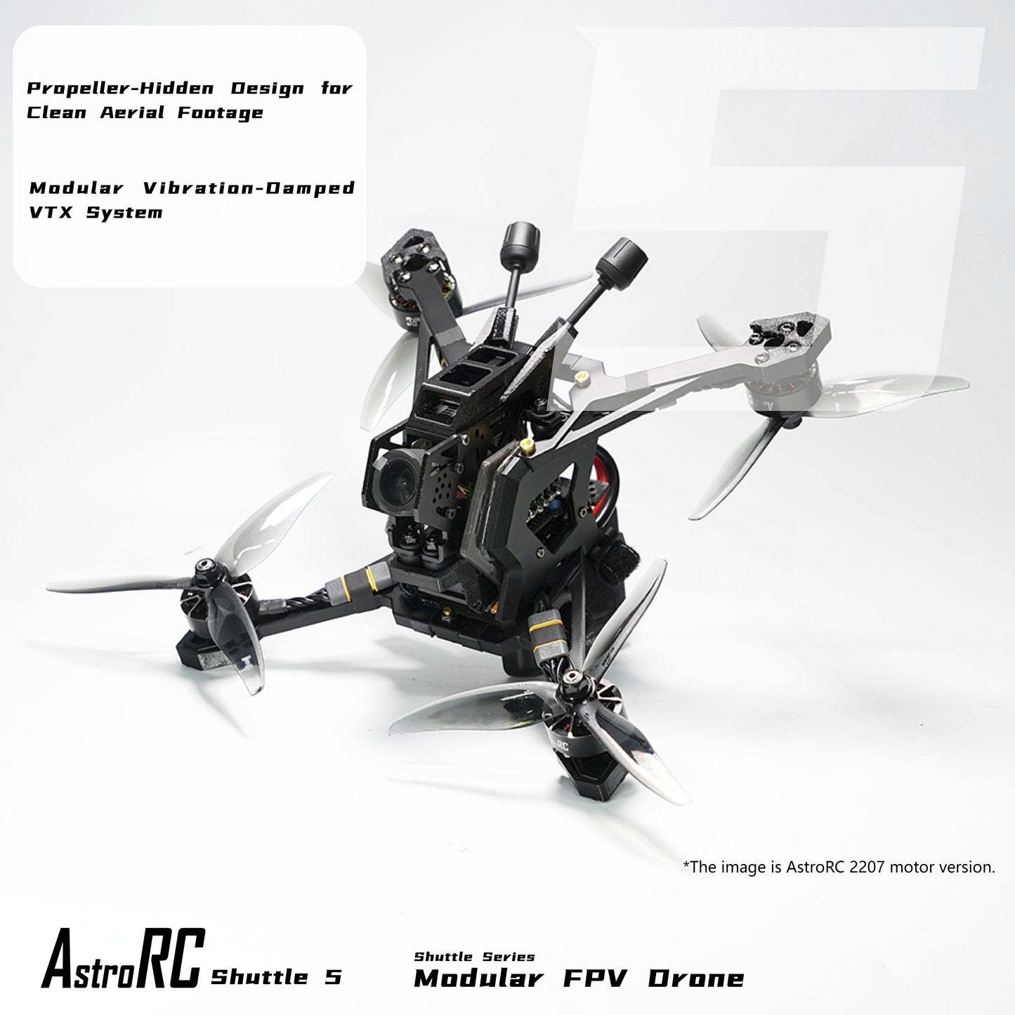 [PNP/BNF] Shuttle 5Inch Freestyle FPV Drone Kit HD O4 Transmission Modular Replaceable Head