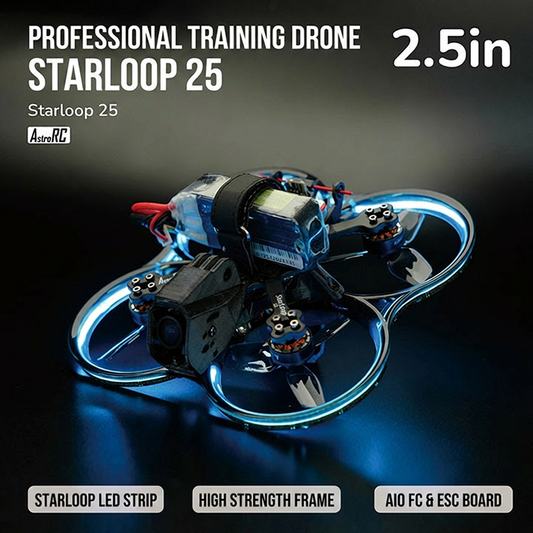 【2.5-inch】StarLoop 25 Analog FPV Whoop Drone Heavy Duty Training Quadcopter (ELRS 2.4G BNF)