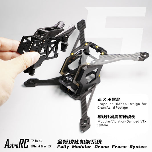 【Frame Only 】AstroRC Shuttle-5 inch Frame Freestyle  Toothpick FPV Drone