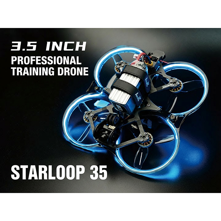 【3.5-inch】StarLoop 35 Analog FPV Whoop Drone Heavy Duty Training Quadcopter (ELRS 2.4G BNF)