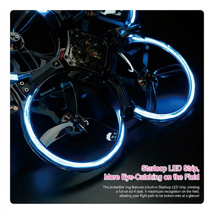 【3.5-inch】StarLoop 35 Analog FPV Whoop Drone Heavy Duty Training Quadcopter (ELRS 2.4G BNF)