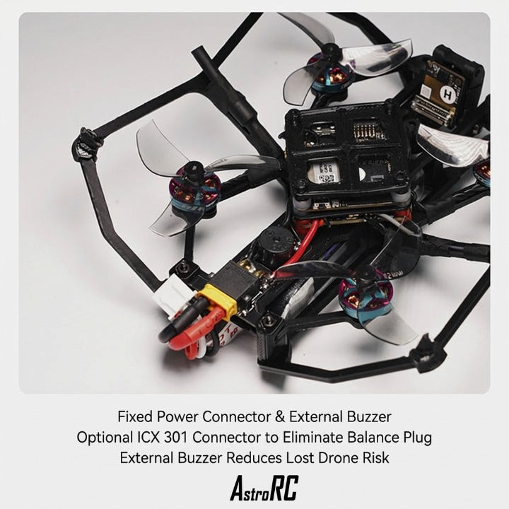 [PNP/BNF] AstroRC Carbonfly  80 HD DJI O4 HD VTX Indoor FPV Drone 2S