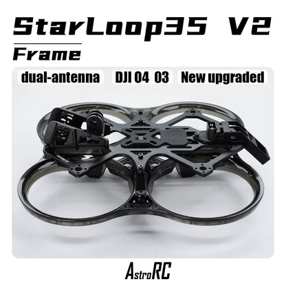 [3.5-Inch Frame O4 New Version] Starloop 35 V2 Upgraded AstroRC Molded Ducted FPV Frame