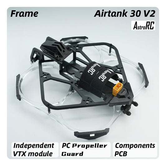 [3-Inch Frame] AIRTANK 30 V2 Upgraded Ducted Cinewhoop Frame with Protective Prop Guards by AstroRC