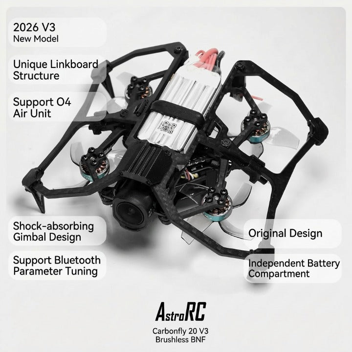 [PNP/BNF] CarbonFly20 V3  HD Cinewhoop FPV Drone 2Inch