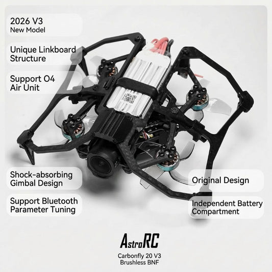 [PNP/BNF] CarbonFly20 V3  HD Cinewhoop FPV Drone 2Inch