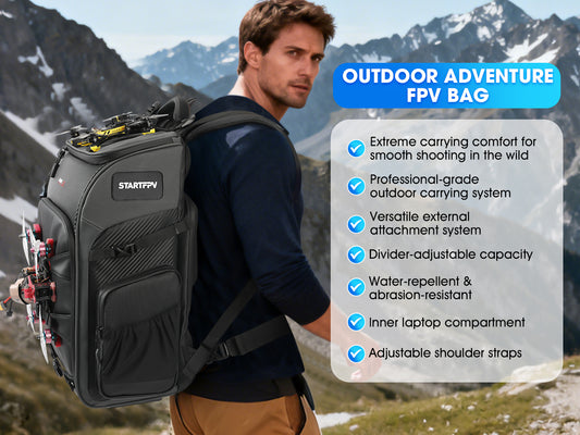 STARTRC 30L BP2 FPV Drone Backpack For DJI Mavic 4 3 Pro/Avata 2/FPV Waterproof Outdoor Camera Backpack with Adjustable Dividers