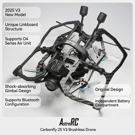 [PNP/BNF] CarbonFly25 V3  HD Cinewhoop FPV Drone 2.5 Inch