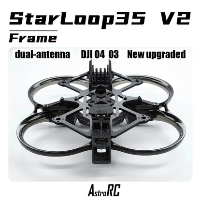 [3.5-Inch Frame O4 New Version] Starloop 35 V2 Upgraded AstroRC Molded Ducted FPV Frame