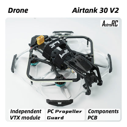 [3-Inch PNP/BNF] AIRTANK 30 V2 Upgraded Ducted FPV Drone with Protective Prop Guards by AstroRC