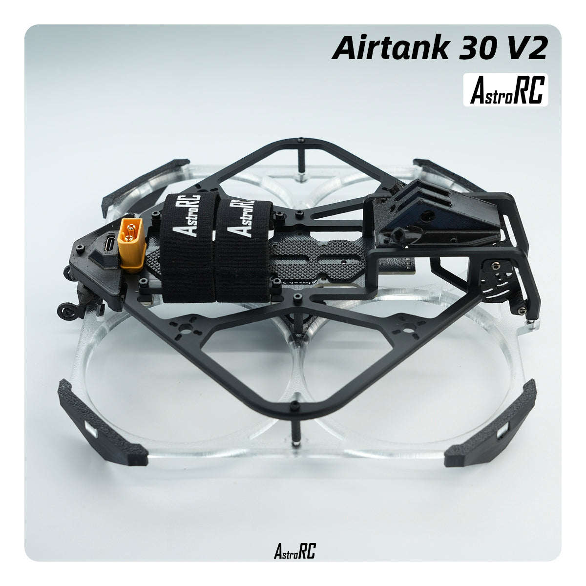 [3-Inch Frame] AIRTANK 30 V2 Upgraded Ducted Cinewhoop Frame with Protective Prop Guards by AstroRC