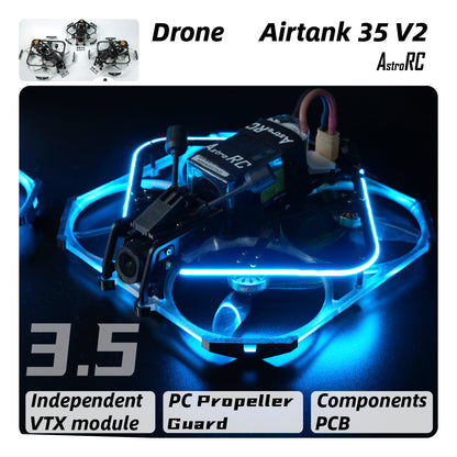 [3.5-Inch PNP/BNF] AIRTANK 35 V2 Upgraded Ducted FPV Drone with Protective Prop Guards by AstroRC