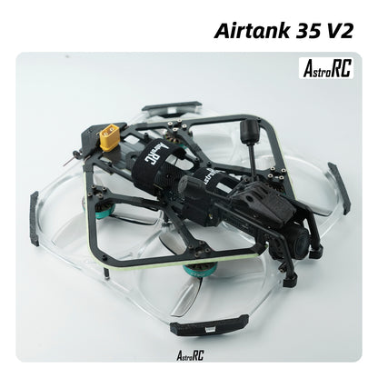 [3.5-Inch PNP/BNF] AIRTANK 35 V2 Upgraded Ducted FPV Drone with Protective Prop Guards by AstroRC