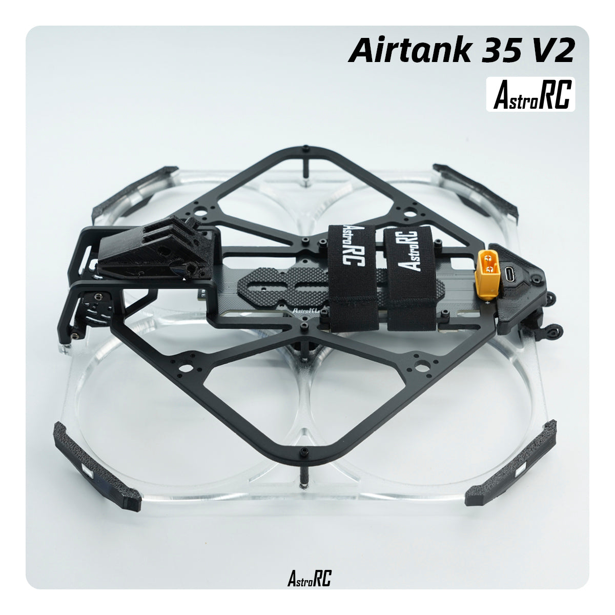 [3.5-Inch Frame] AIRTANK 35 V2 Upgraded Ducted Cinewhoop Frame with Protective Prop Guards by AstroRC