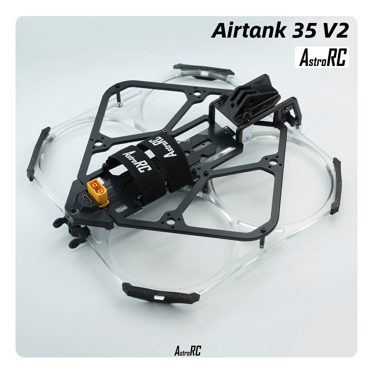 [3.5-Inch Frame] AIRTANK 35 V2 Upgraded Ducted Cinewhoop Frame with Protective Prop Guards by AstroRC