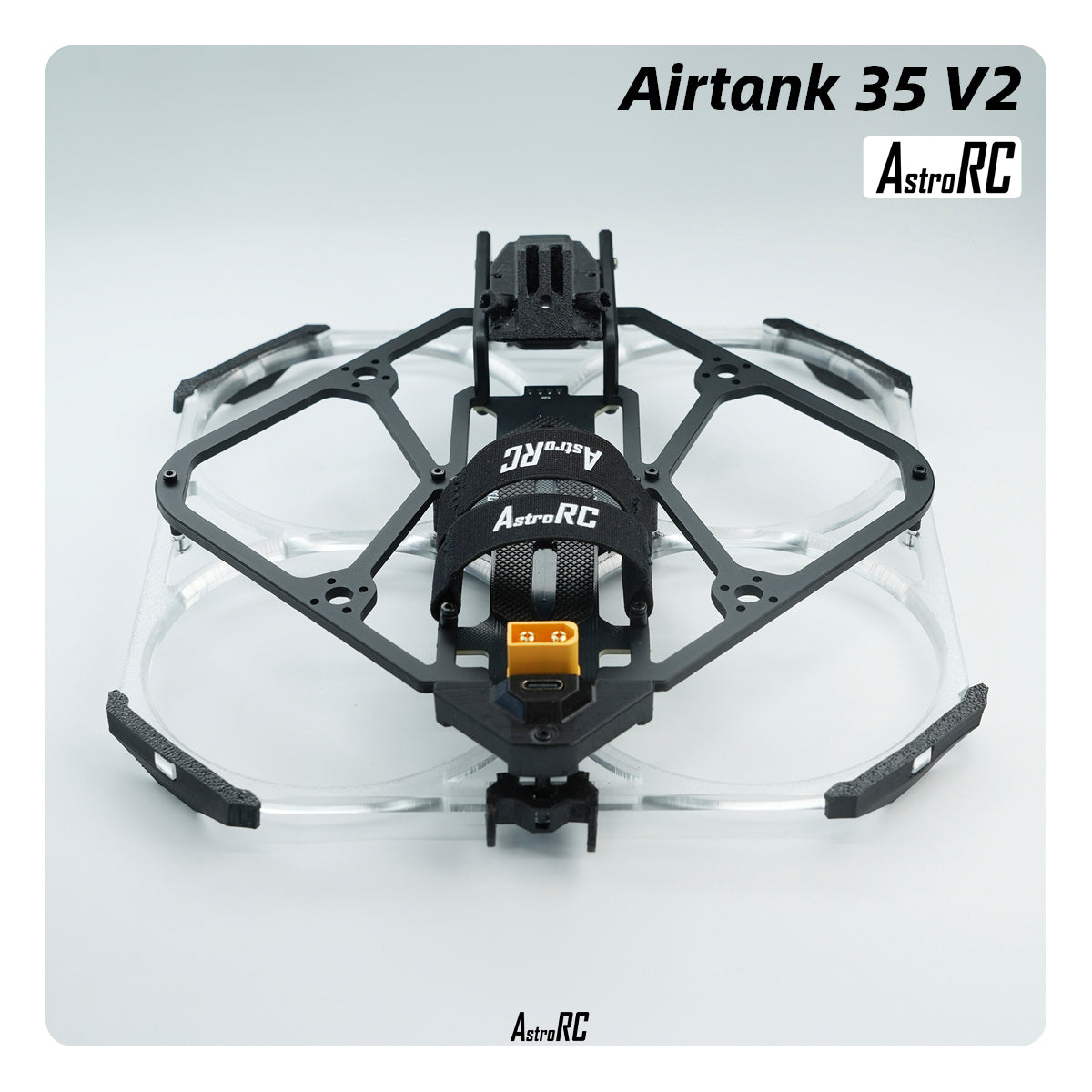 [3.5-Inch Frame] AIRTANK 35 V2 Upgraded Ducted Cinewhoop Frame with Protective Prop Guards by AstroRC