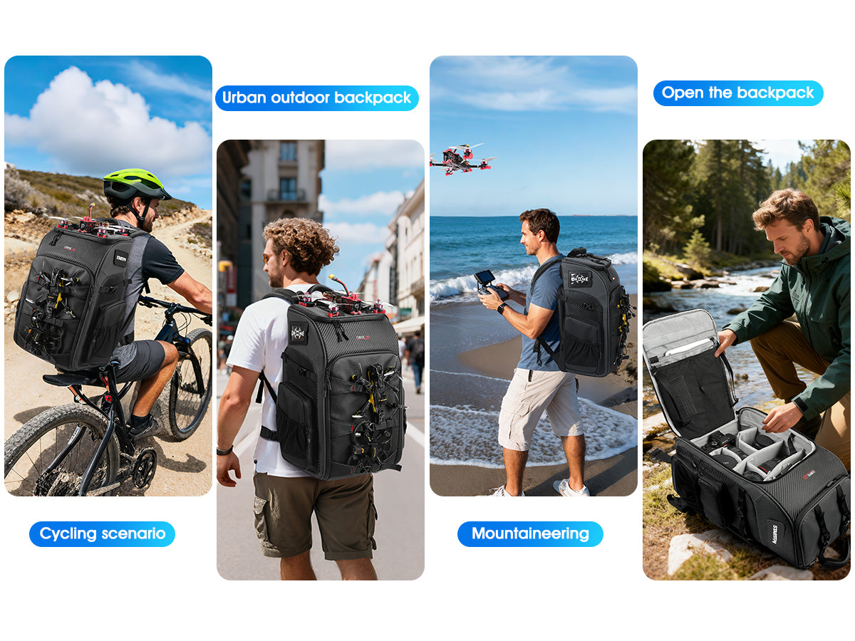 STARTRC 30L BP2 FPV Drone Backpack For DJI Mavic 4 3 Pro/Avata 2/FPV Waterproof Outdoor Camera Backpack with Adjustable Dividers
