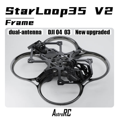 【Frame Only 】AstroRC 35V2 3.5-inch Frame Second Generation Injection Molding Toothpick FPV Racing Drone for Aerial Photography