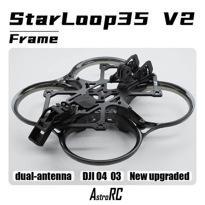 [3.5-Inch Frame O4 New Version] Starloop 35 V2 Upgraded AstroRC Molded Ducted FPV Frame