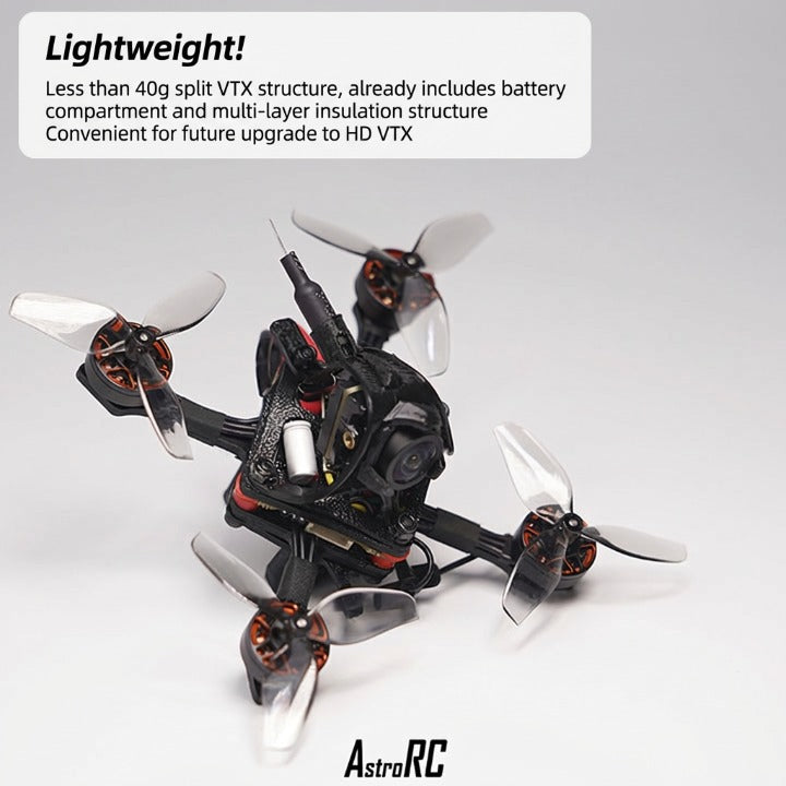 1.8 Inch Kit Flying Burglar 80 Indoor FPV Racing Drone with Analog Video Transmission 1.8" Toothpick Quadcopter