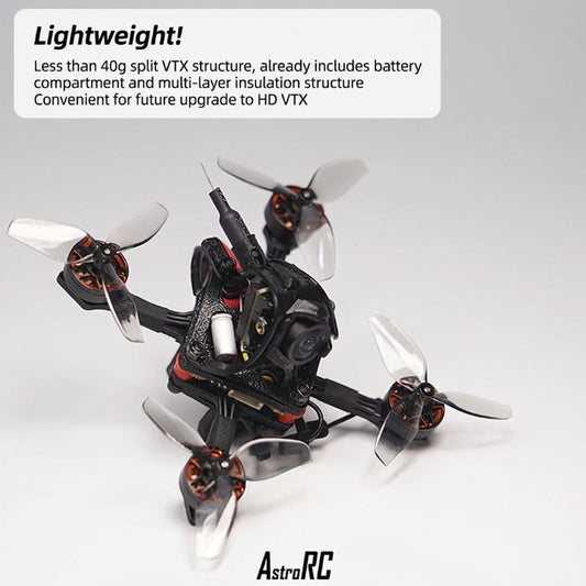 1.8 Inch Kit Flying Burglar 80 Indoor FPV Racing Drone with Analog Video Transmission 1.8" Toothpick Quadcopter