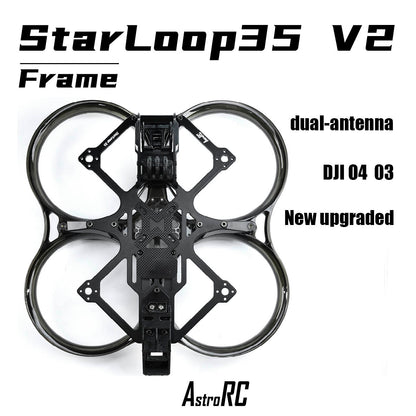 【Frame Only 】AstroRC 35V2 3.5-inch Frame Second Generation Injection Molding Toothpick FPV Racing Drone for Aerial Photography