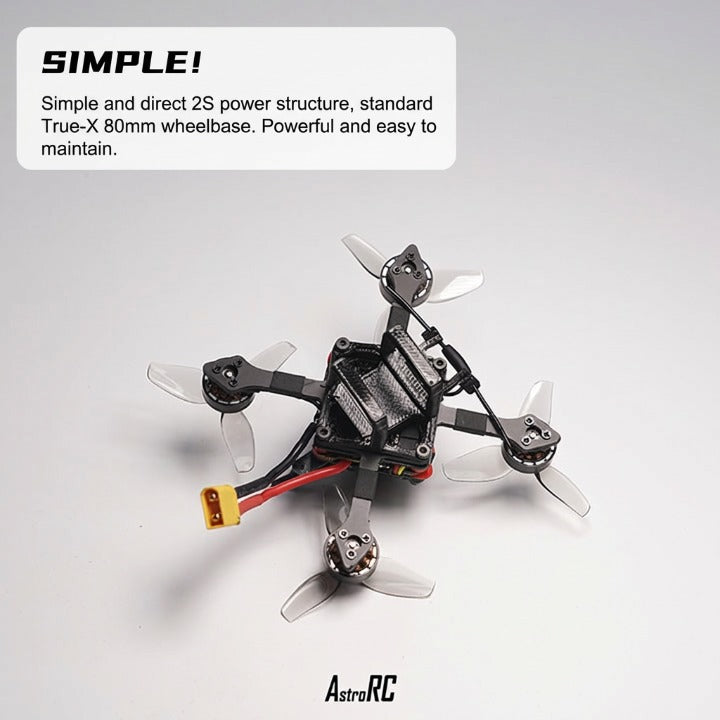 1.8 Inch Kit Flying Burglar 80 Indoor FPV Racing Drone with Analog Video Transmission 1.8" Toothpick Quadcopter