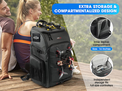 STARTRC 30L BP2 FPV Drone Backpack For DJI Mavic 4 3 Pro/Avata 2/FPV Waterproof Outdoor Camera Backpack with Adjustable Dividers