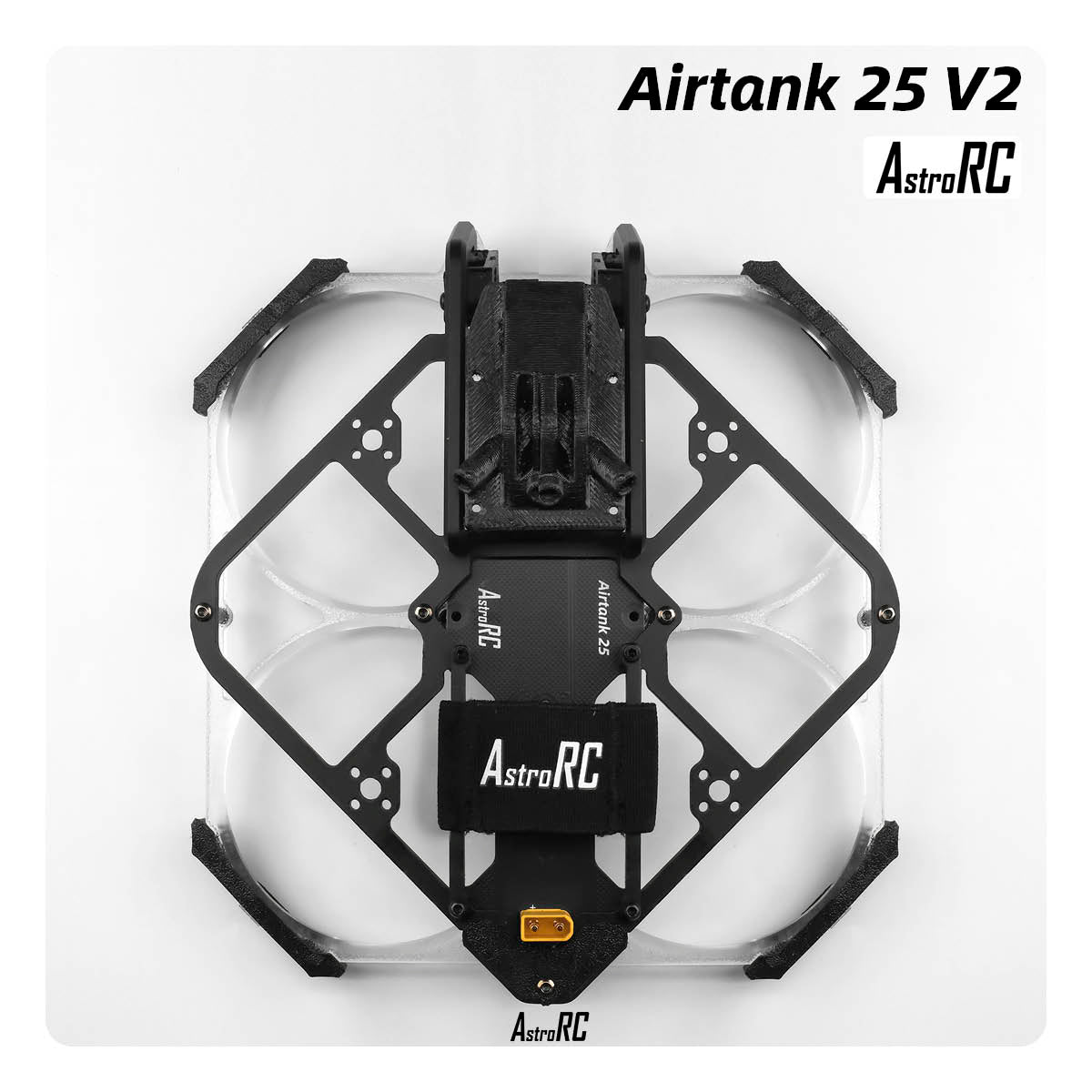[2.5-Inch Frame] AIRTANK 25 V2 Upgraded Ducted Cinewhoop Frame with Protective Prop Guards by AstroRC