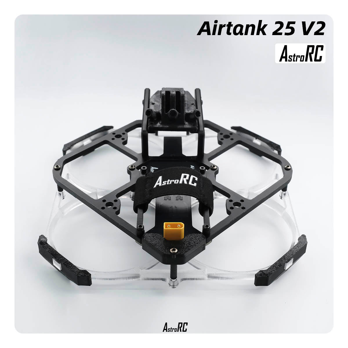 [2.5-Inch Frame] AIRTANK 25 V2 Upgraded Ducted Cinewhoop Frame with Protective Prop Guards by AstroRC