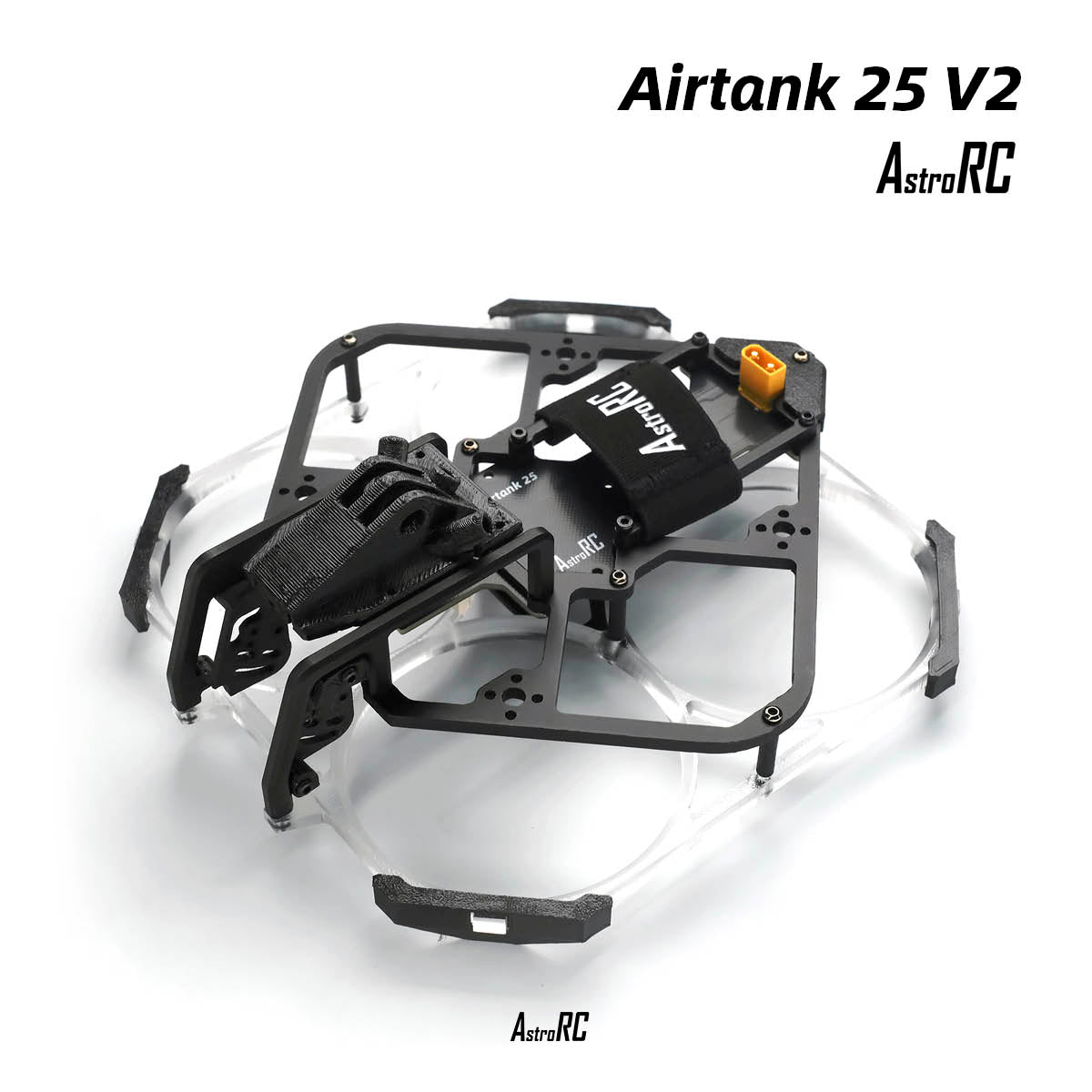 [2.5-Inch Frame] AIRTANK 25 V2 Upgraded Ducted Cinewhoop Frame with Protective Prop Guards by AstroRC