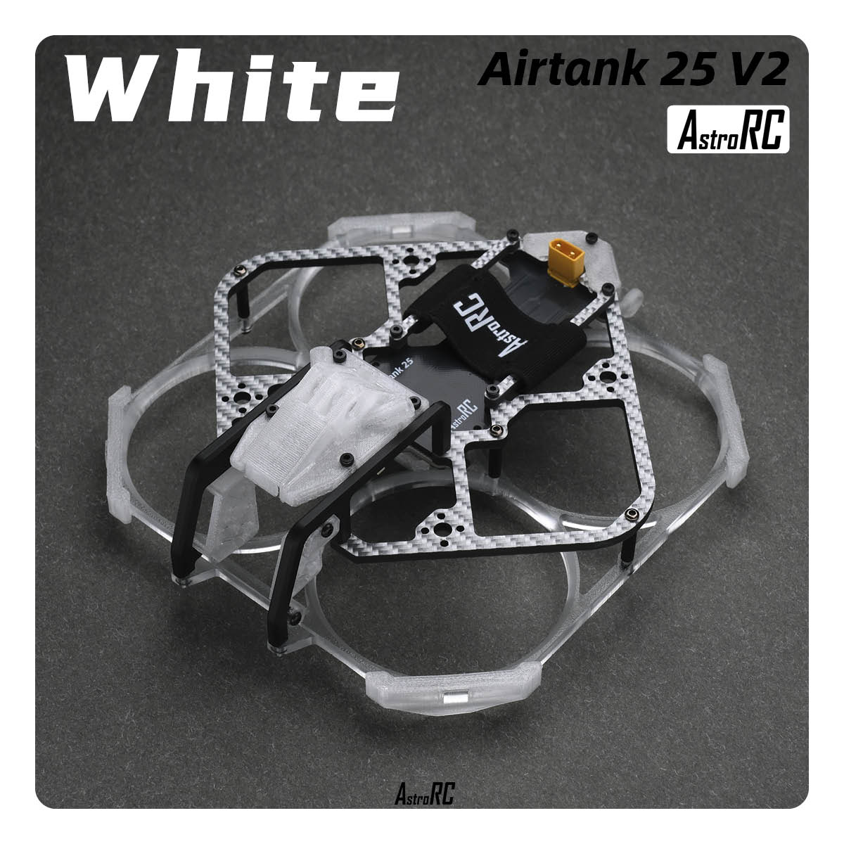 [2.5-Inch Frame] AIRTANK 25 V2 Upgraded Ducted Cinewhoop Frame with Protective Prop Guards by AstroRC