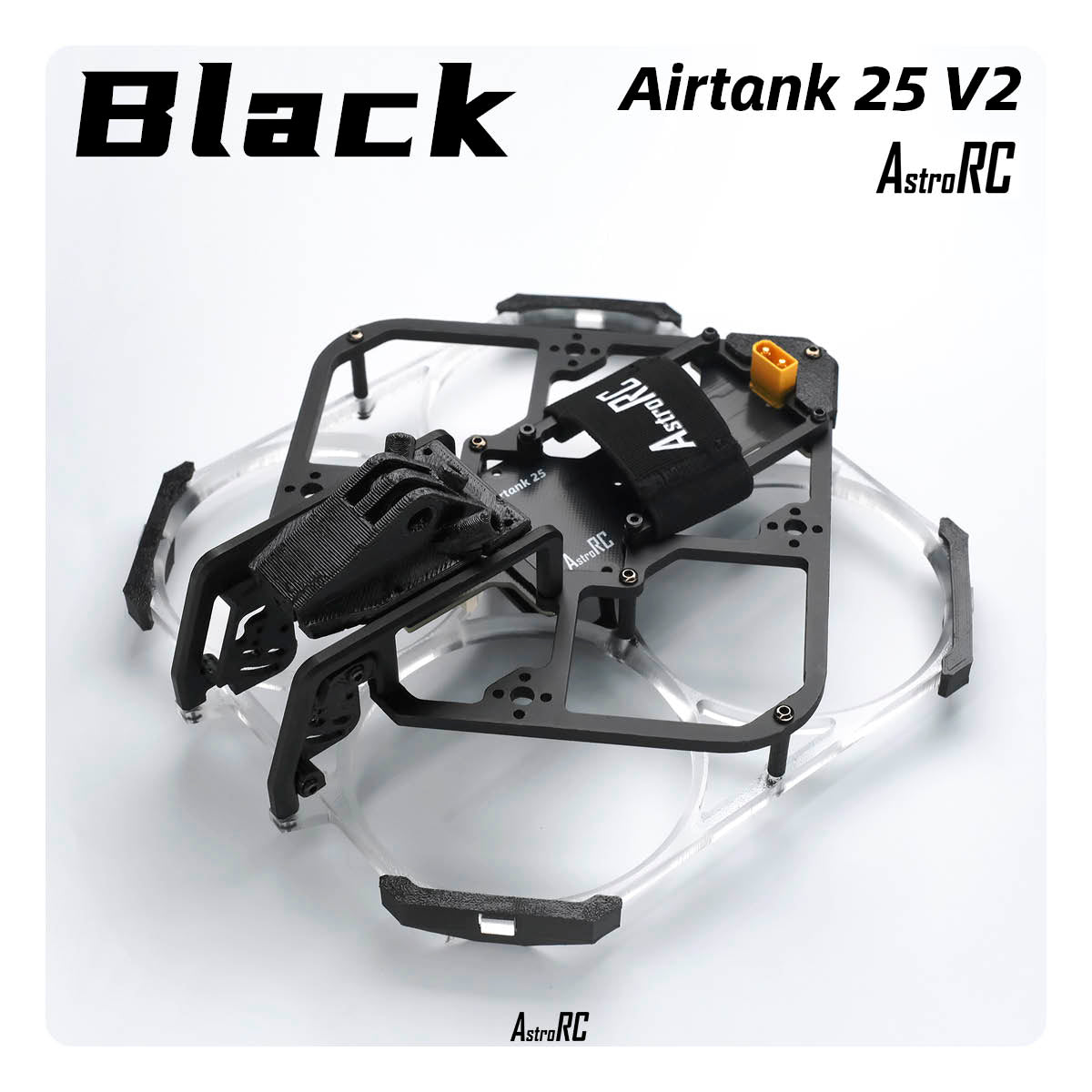 [2.5-Inch Frame] AIRTANK 25 V2 Upgraded Ducted Cinewhoop Frame with Protective Prop Guards by AstroRC