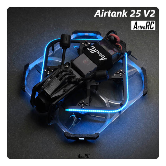 [2.5-Inch PNP/BNF] AIRTANK 25 V2 Upgraded Ducted FPV Drone with Protective Prop Guards by AstroRC