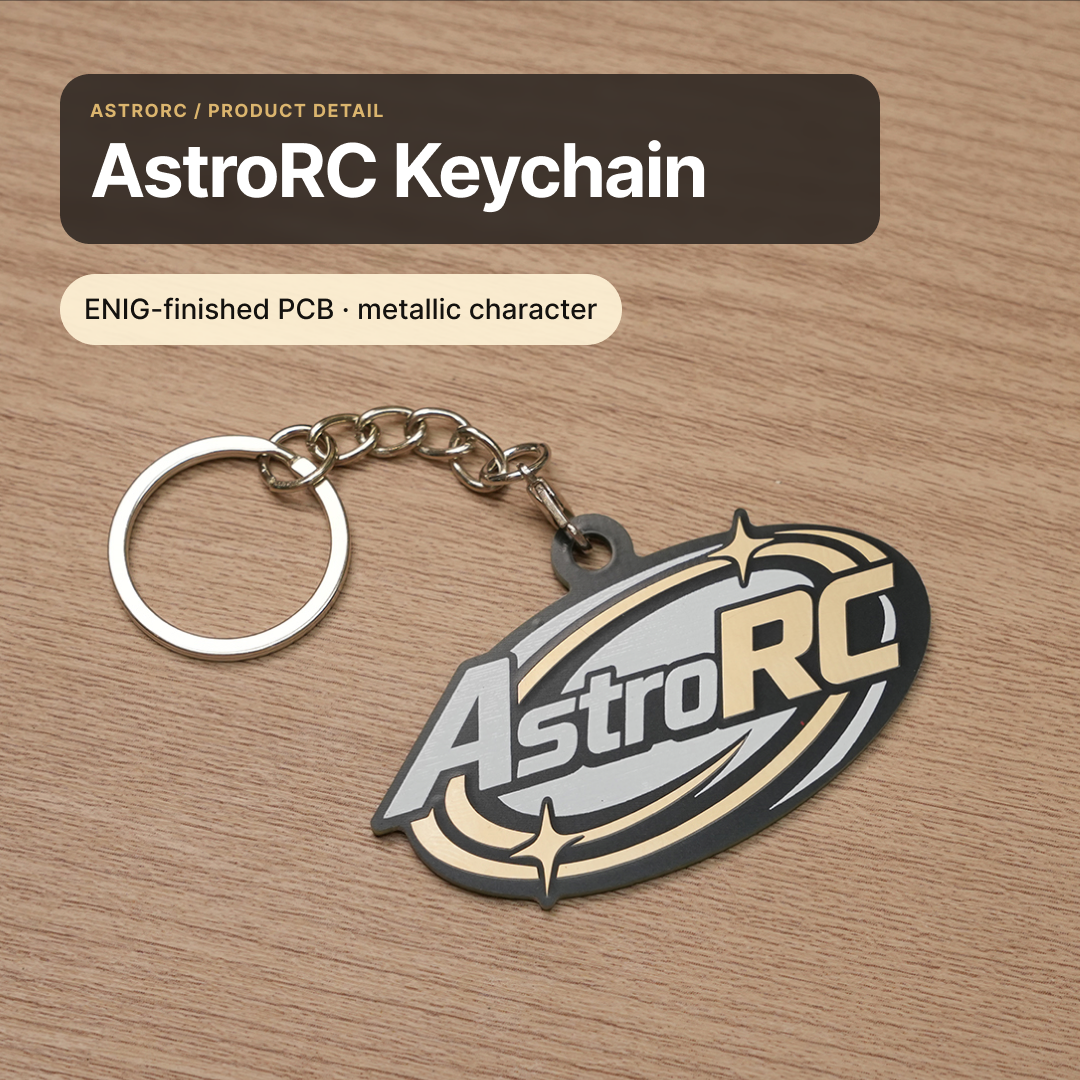 [AstroRC Merch] AstroRC LOGO PCB Circuit Board Keychain